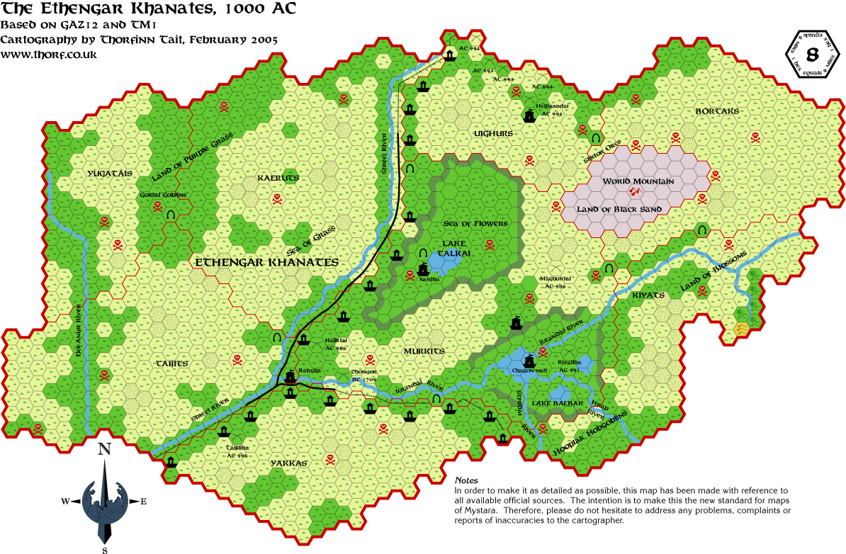 Ethengar, 8 miles per hex, Mar 2005