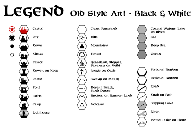 Legend - Old Art Style (Black & White), Feb 2006