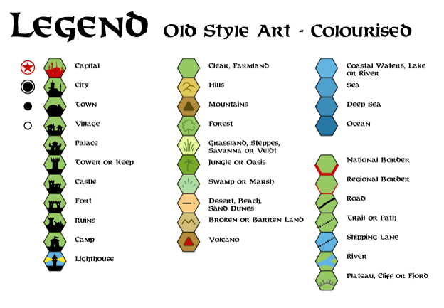 Legend - Old Art Style (Colour), Feb 2006