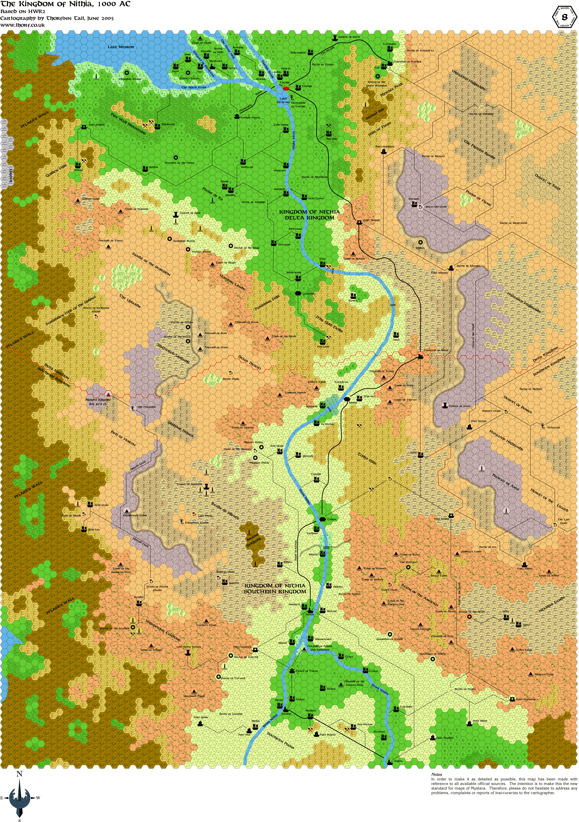 Nithia, 8 miles per hex, Jun 2005