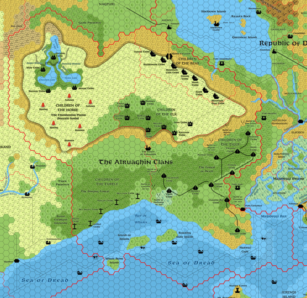 Atruaghin Clans, 8 miles per hex