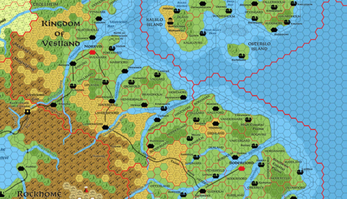 Northern Reaches, 8 miles per hex