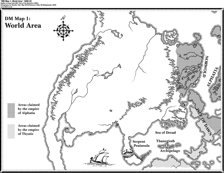Replica of CM1 map of Brun