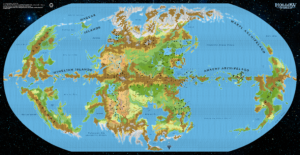 Updated Map Of The Hollow World, 40 Miles Per Hex 