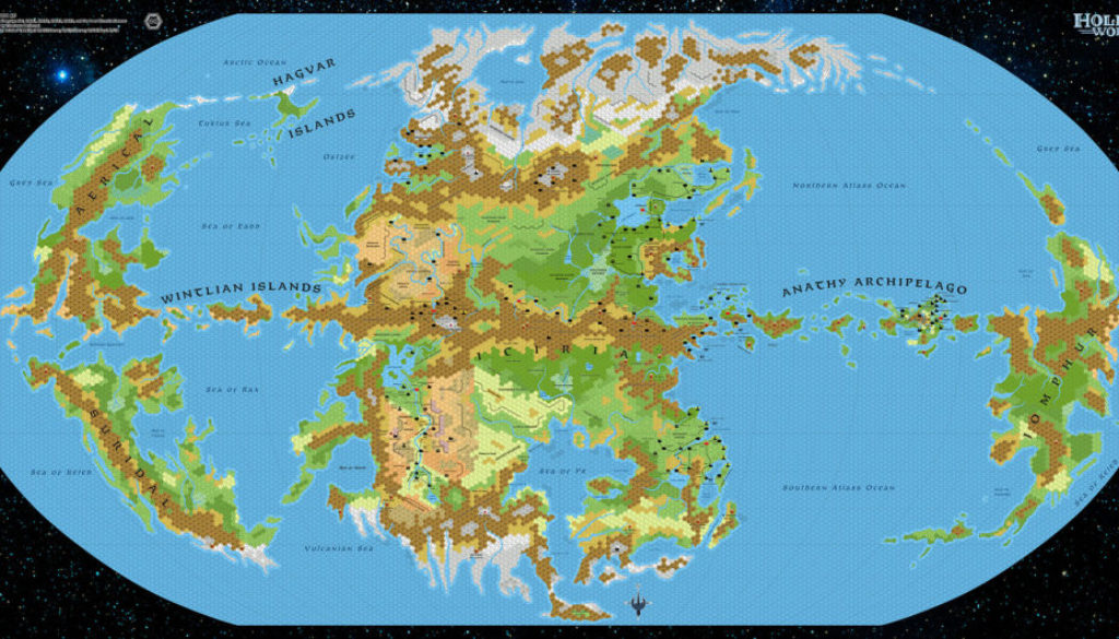 Hollow World 40 Miles Per Hex Atlas Of Mystara