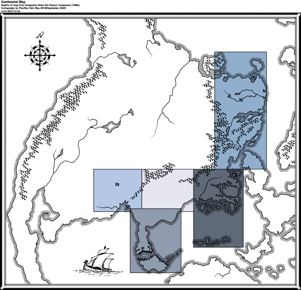Replica of the Companion Set's Brun map