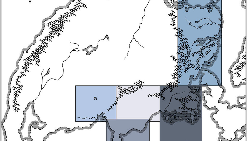 Replica of the Companion Set's Brun map