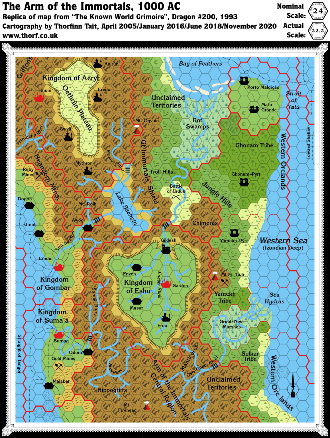 Dragon 200 Arm of the Immortals, 24 mph | Atlas of Mystara