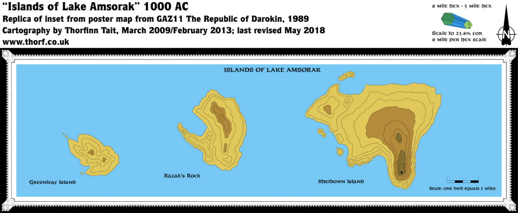 Replica of GAZ11's Islands of Lake Amsorak map