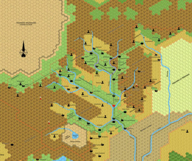 Poor Wizard's Almanac Alphatian Region, 72 miles per hex | Atlas of Mystara