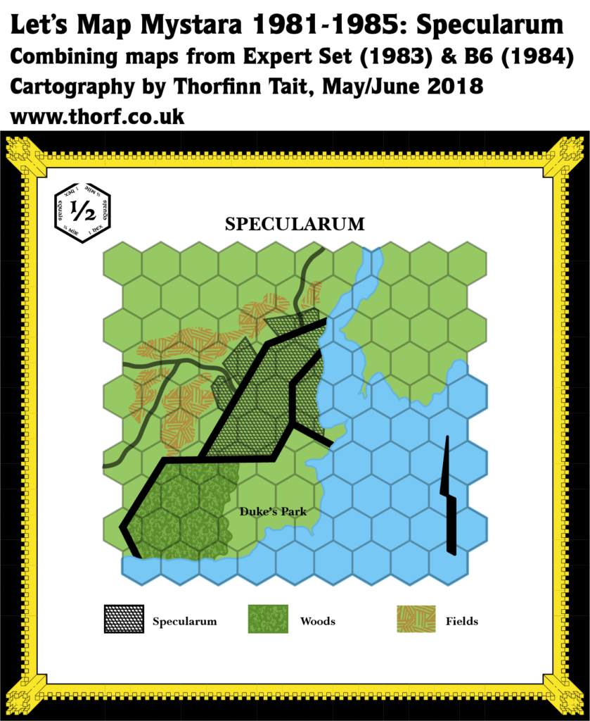 Specularum, 0.5 miles per hex, 1985