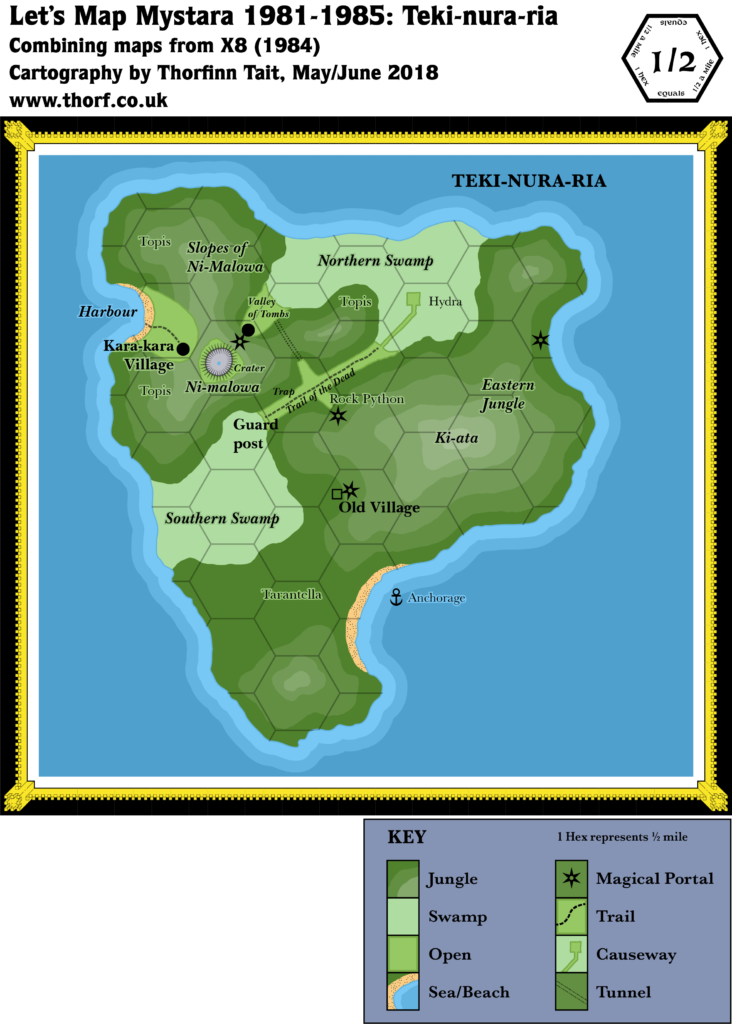 Teki-nura-ria, 0.5 miles per hex, 1985