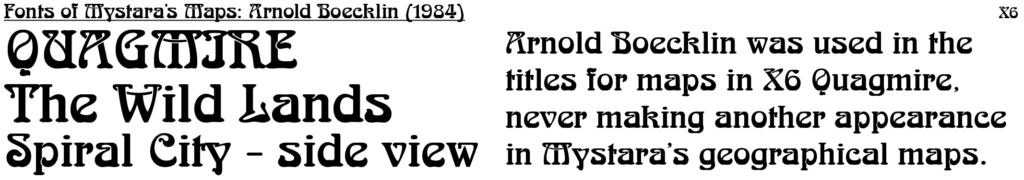 Arnold Boecklin was used in Mystara maps in 1984.