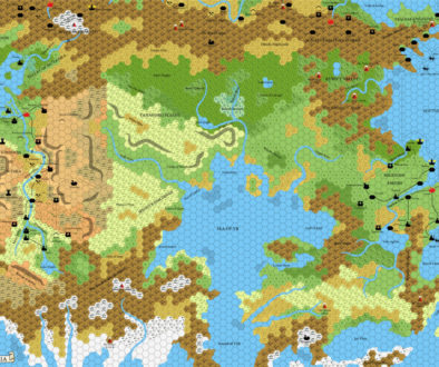 IM2 Known World, 24 miles per hex | Atlas of Mystara