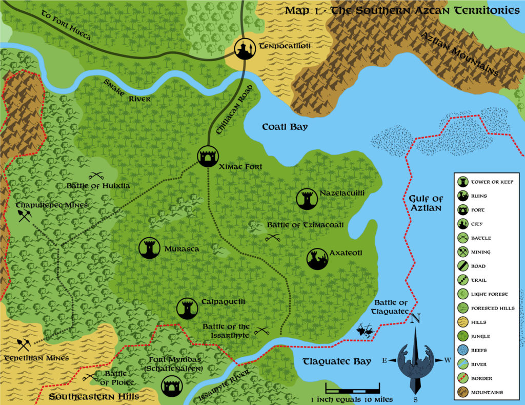 Colourised replica of HWR1 Southern Azcan Territories