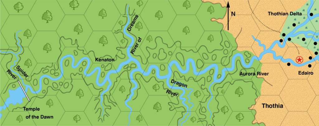 Colourised replica of M5’s Valley of Kings map, 24 miles per hex