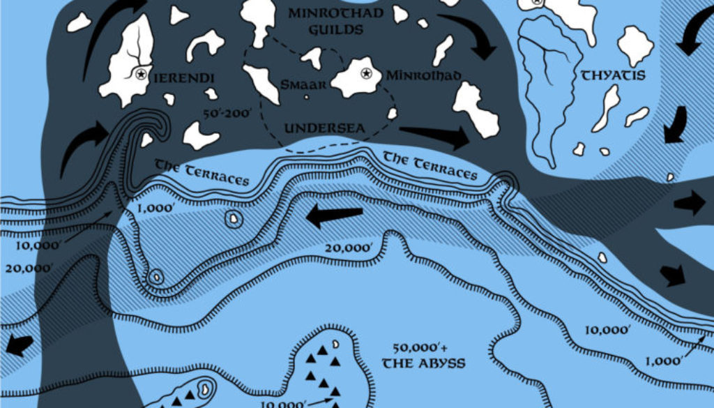 Replica of PC3’s map of the Sea of Dread