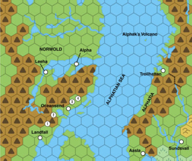 X1 (1983) Isle of Dread, 6 miles per hex | Atlas of Mystara