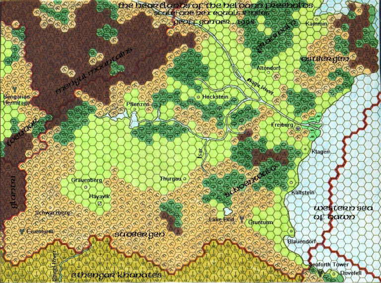 Geoff’s Heldann, 8 miles per hex | Atlas of Mystara