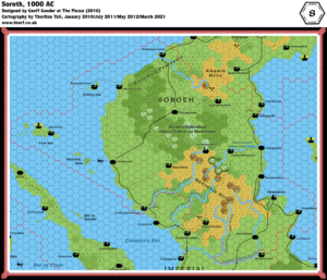 Geoff’s Soroth, 8 miles per hex | Atlas of Mystara