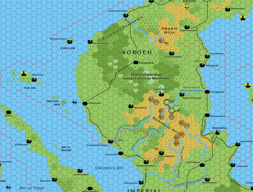 Replica of Geoff Gander’s Soroth, 8 miles per hex, March 2021