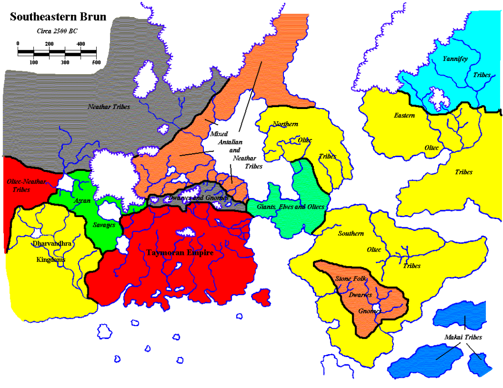 Mystaros’ Southeastern Brun 2500 BC | Atlas of Mystara