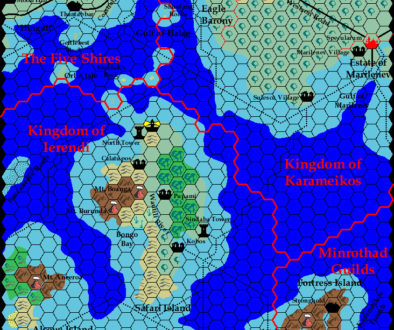 Five Shires, 8 miles per hex | Atlas of Mystara