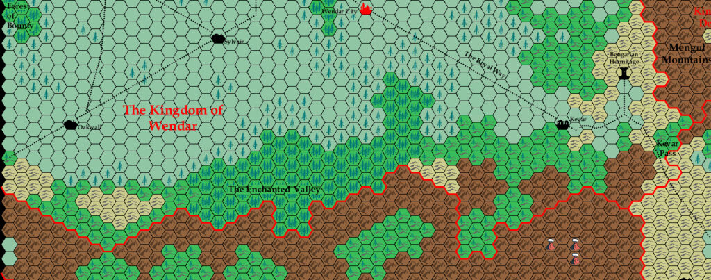 Wendar, 8 miles per hex by Ricardo Matheus, October-November 2000
