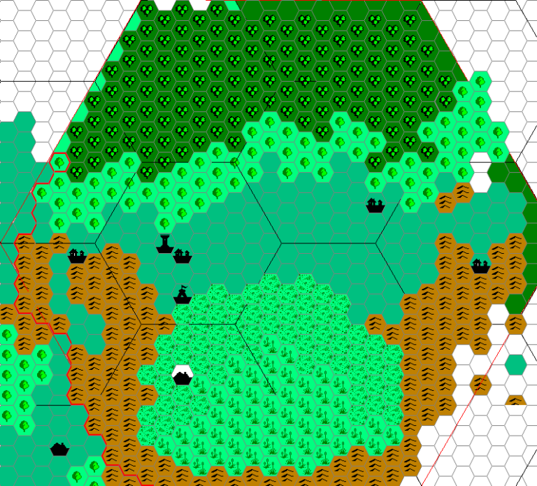 Cthulhudrew’s Fenhold, 1 mile per hex | Atlas of Mystara