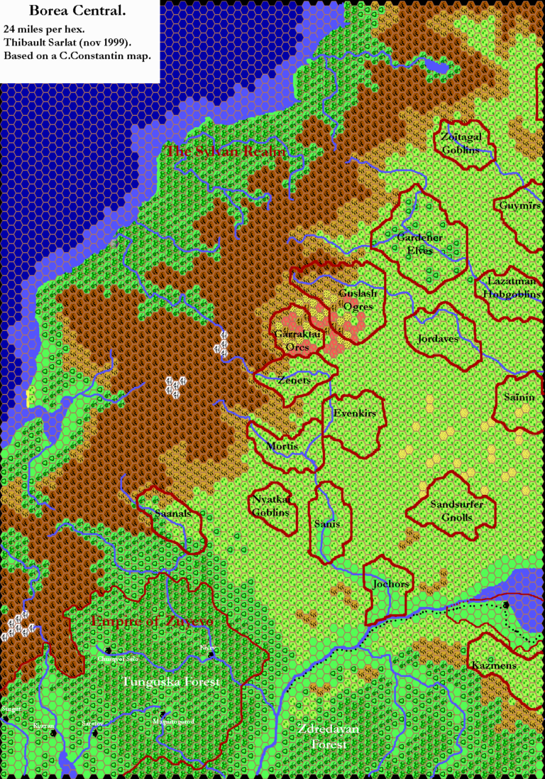 Thibault’s Borea, 24 miles per hex v1 | Atlas of Mystara