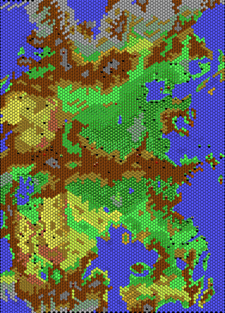 Iciria, 40 miles per hex by Thibault Sarlat, April 2001