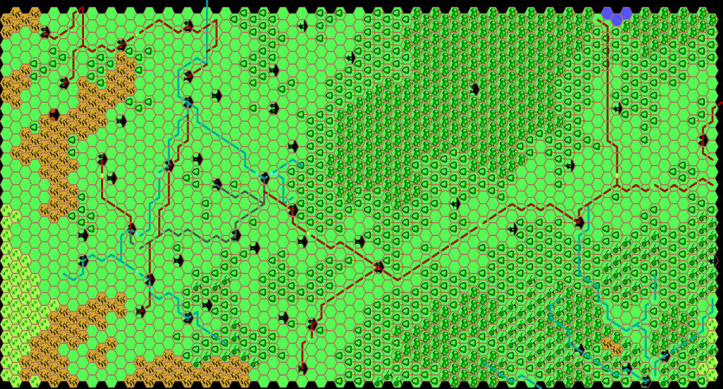 Olgar, 8 miles per hex by Thibault Sarlat, July 1999