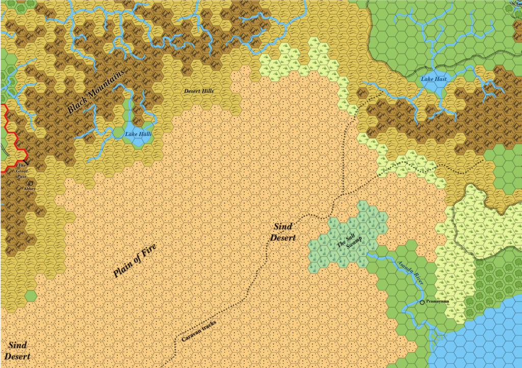 Great Waste, 24 miles per hex (1983)