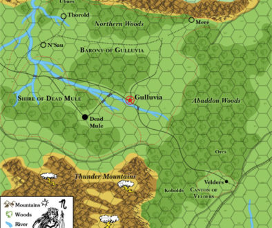 X1 (1981) Isle of Dread, 6 miles per hex | Atlas of Mystara