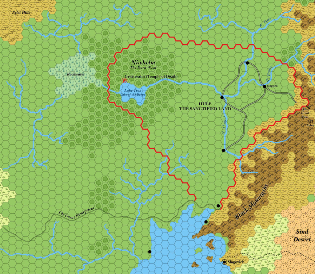 Hule, 24 miles per hex (1983)