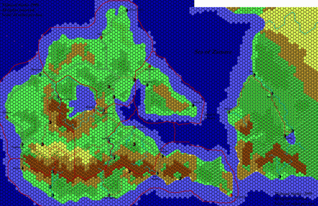 Bellissaria, 24 miles per hex by Thibault Sarlat, November 2000