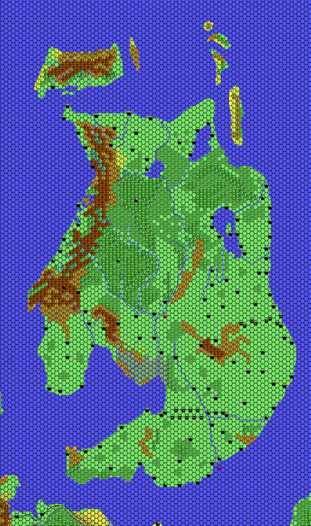 Alphatia, 24 miles per hex by Thibault Sarlat, April 2002