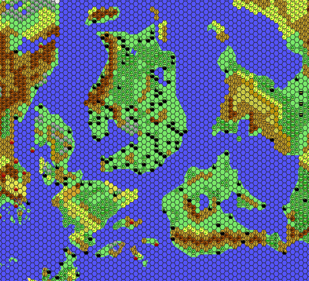 The Alphatian Empire, 72 miles per hex by Thibault Sarlat, May 2001