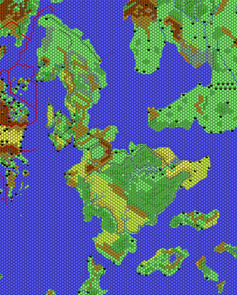 Isle of Dawn, 24 miles per hex by Thibault Sarlat, April 2002 (Expanded)