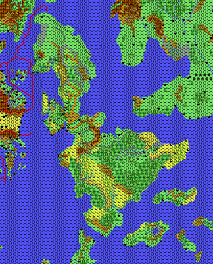 Isle of Dawn, 24 miles per hex by Thibault Sarlat, April 2002 (Expanded)