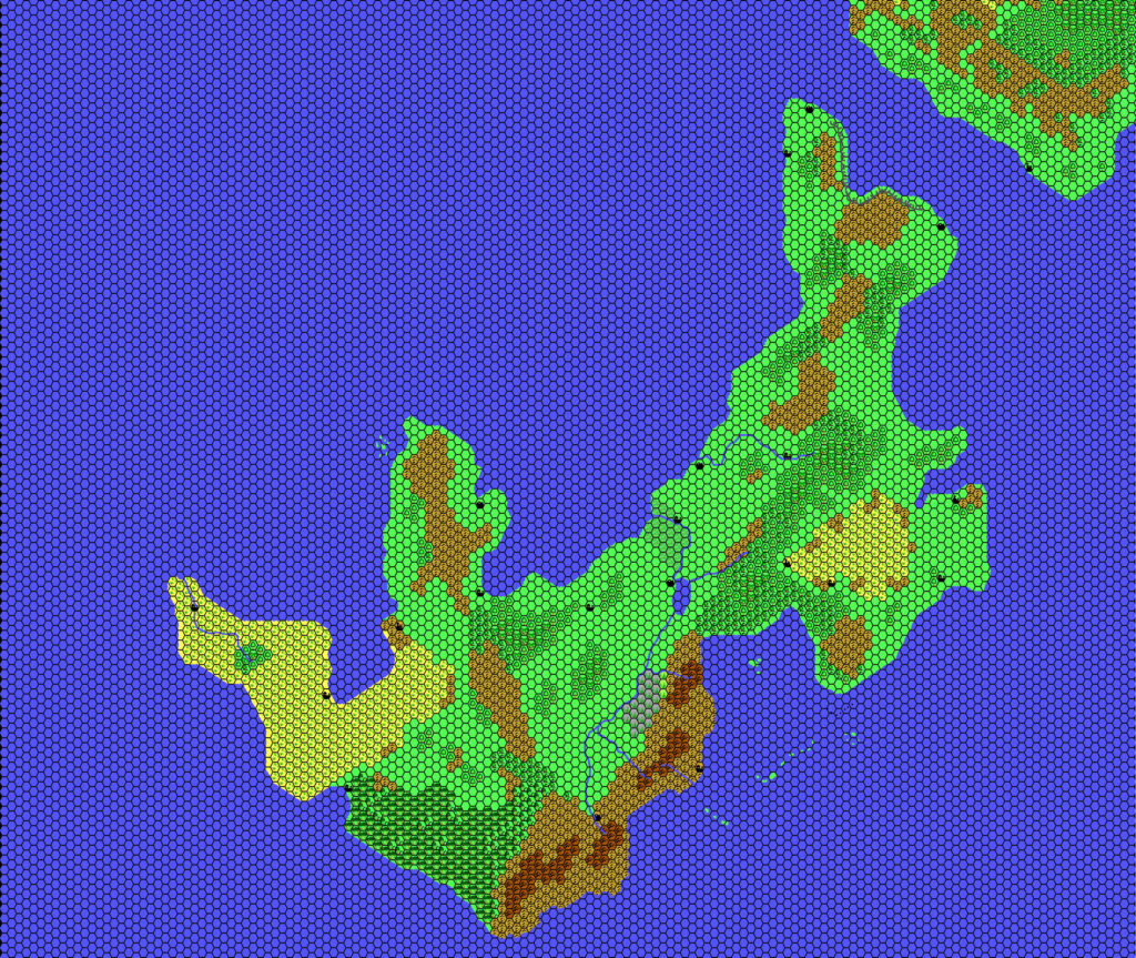 Ochalea, 8 miles per hex by Thibault Sarlat, March 2003