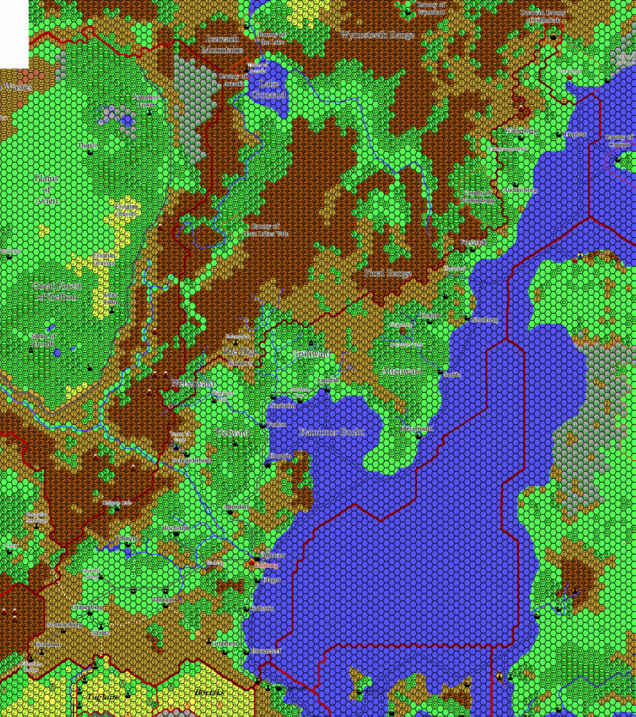 Heldann, 8 miles per hex by Thibault Sarlat, August 2004 (?)