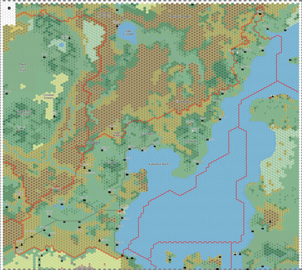 Heldann, 8 miles per hex by Thibault Sarlat, August 2004