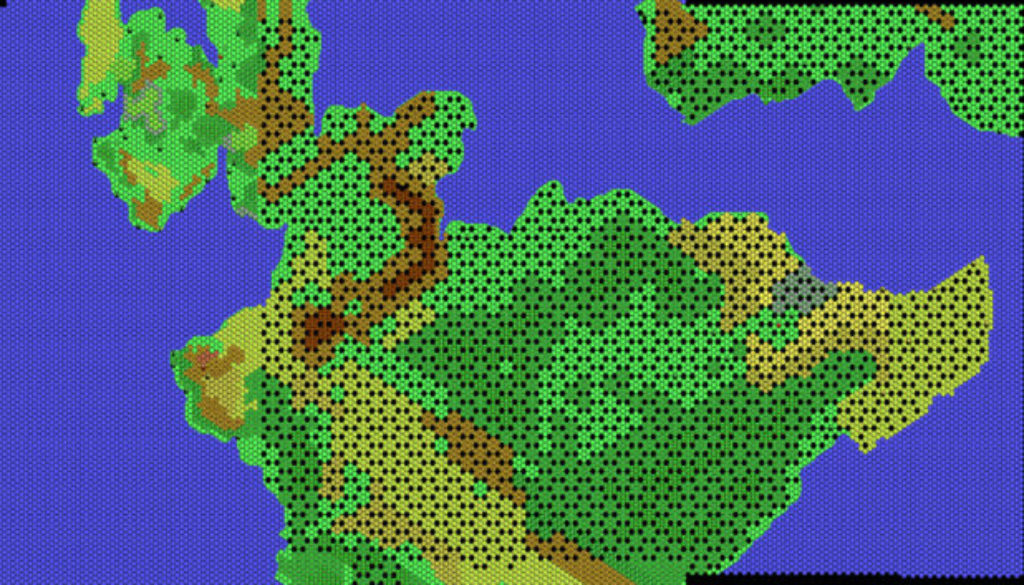 Isle of Dawn, 8 miles per hex by Thibault Sarlat, April 2001 (Revised by Thorfinn Tait, November 2021)