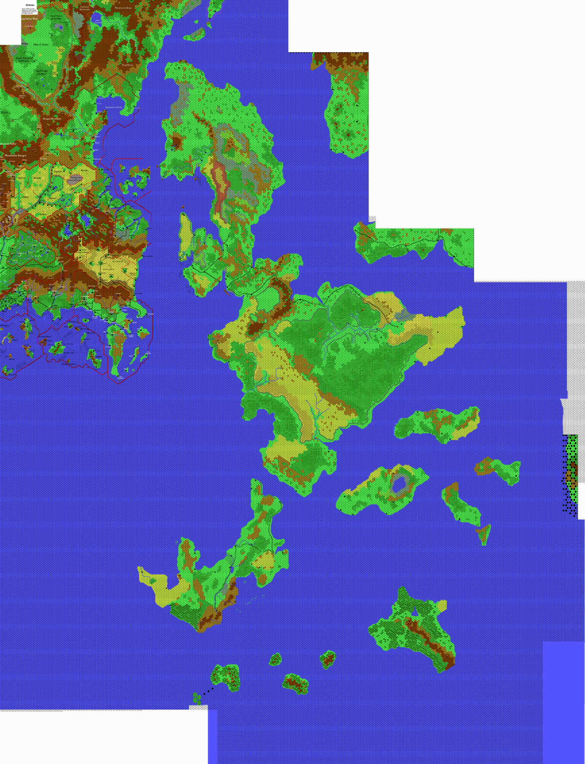 Thibault’s Isle of Dawn, 8 miles/hex v4 | Atlas of Mystara