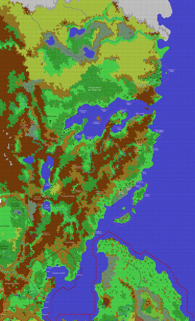 Norwold, 8 miles per hex by Thibault Sarlat, October 2002