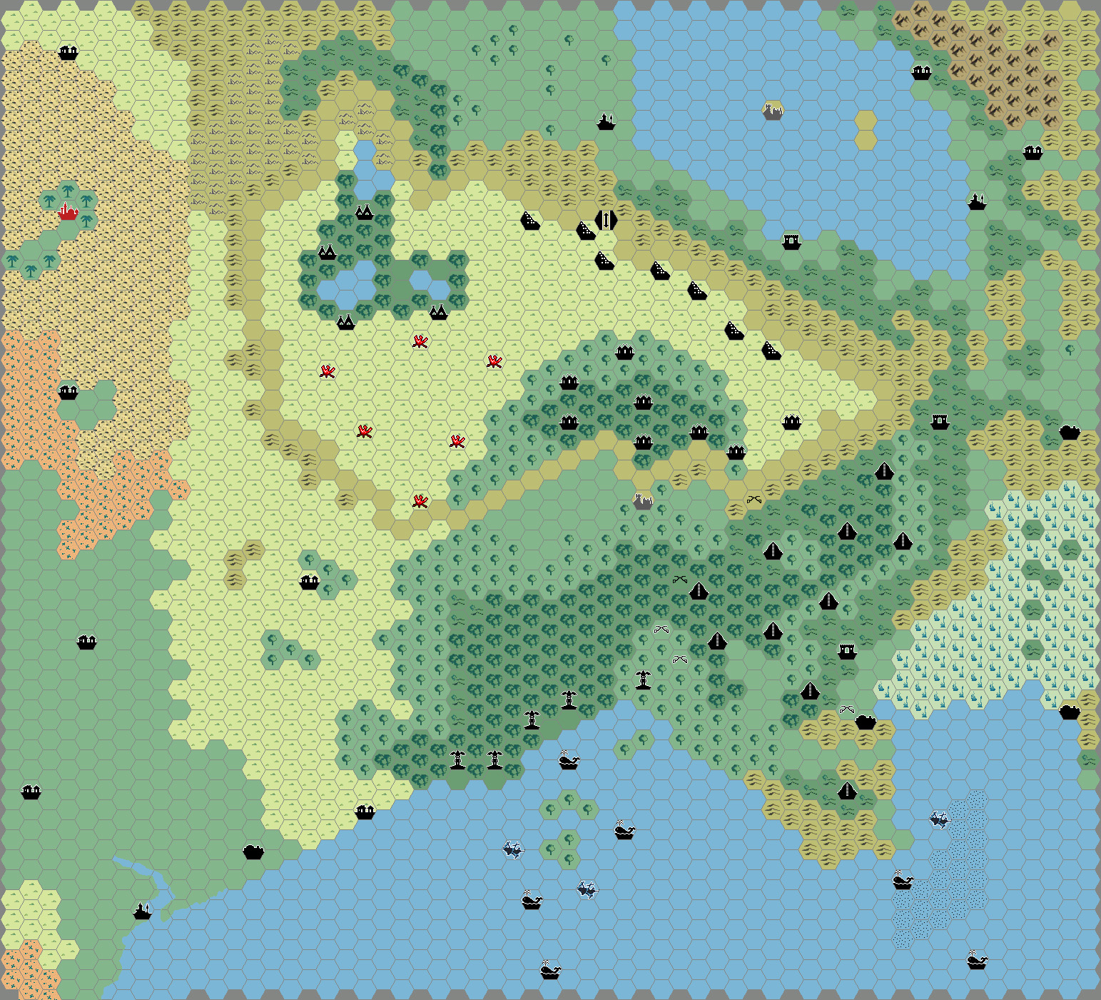 The Atruaghin Clans, 8 miles per hex by Thibault Sarlat, July 2005