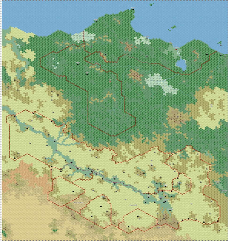 Polakatsikes 1020 AC, 8 miles per hex by Thibault Sarlat, January 2005