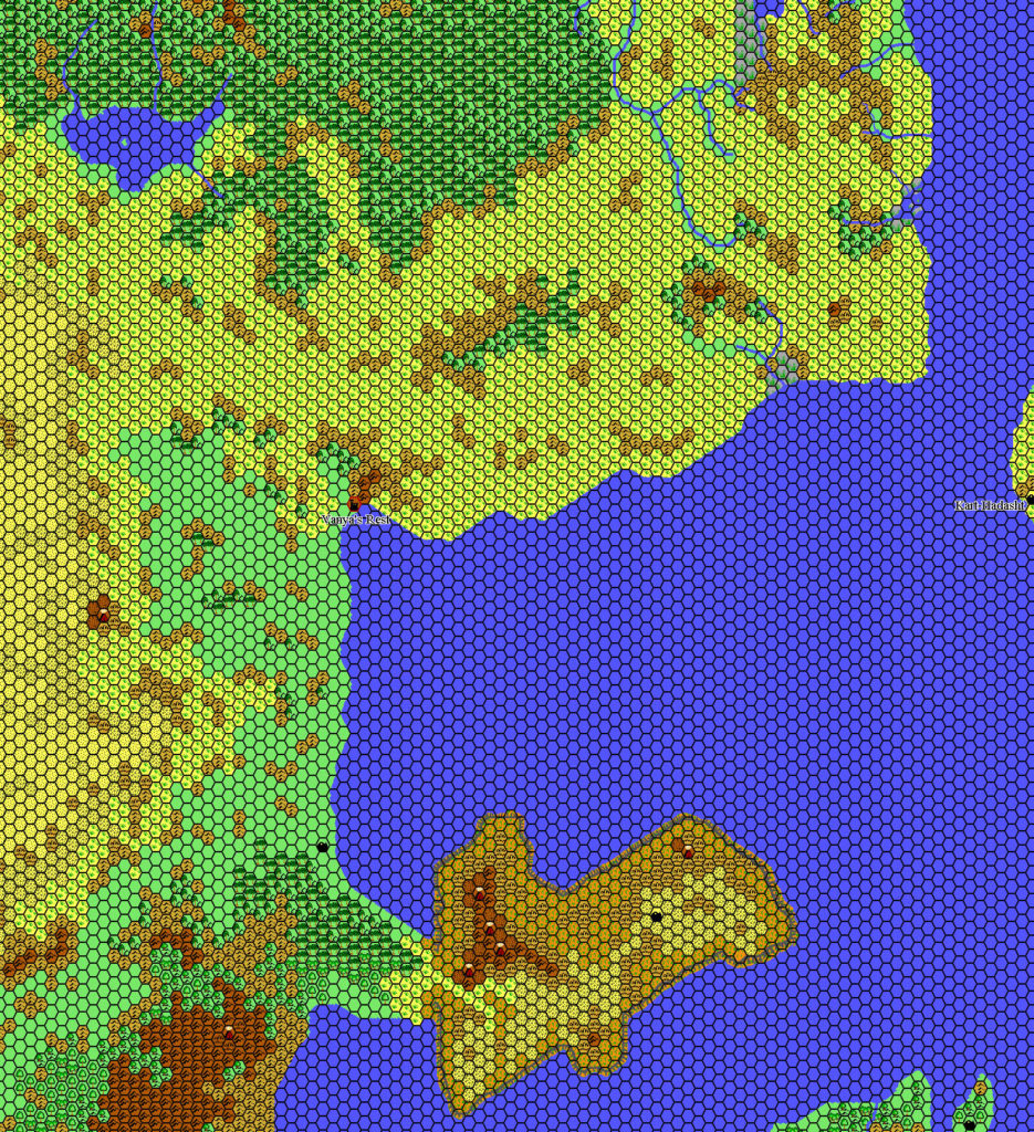 Vanya’s Rest Region, 24 miles per hex by Thibault Sarlat, February 2003