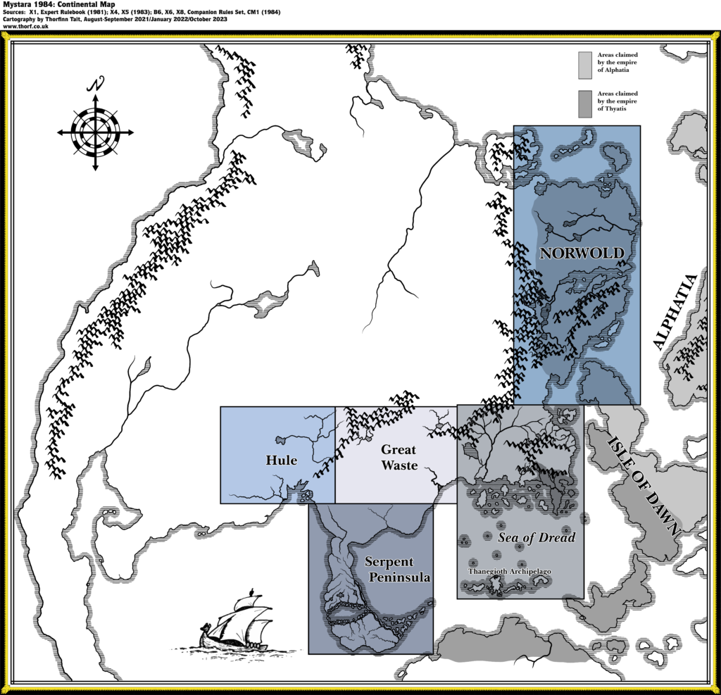 Brun Continental Map (1984)